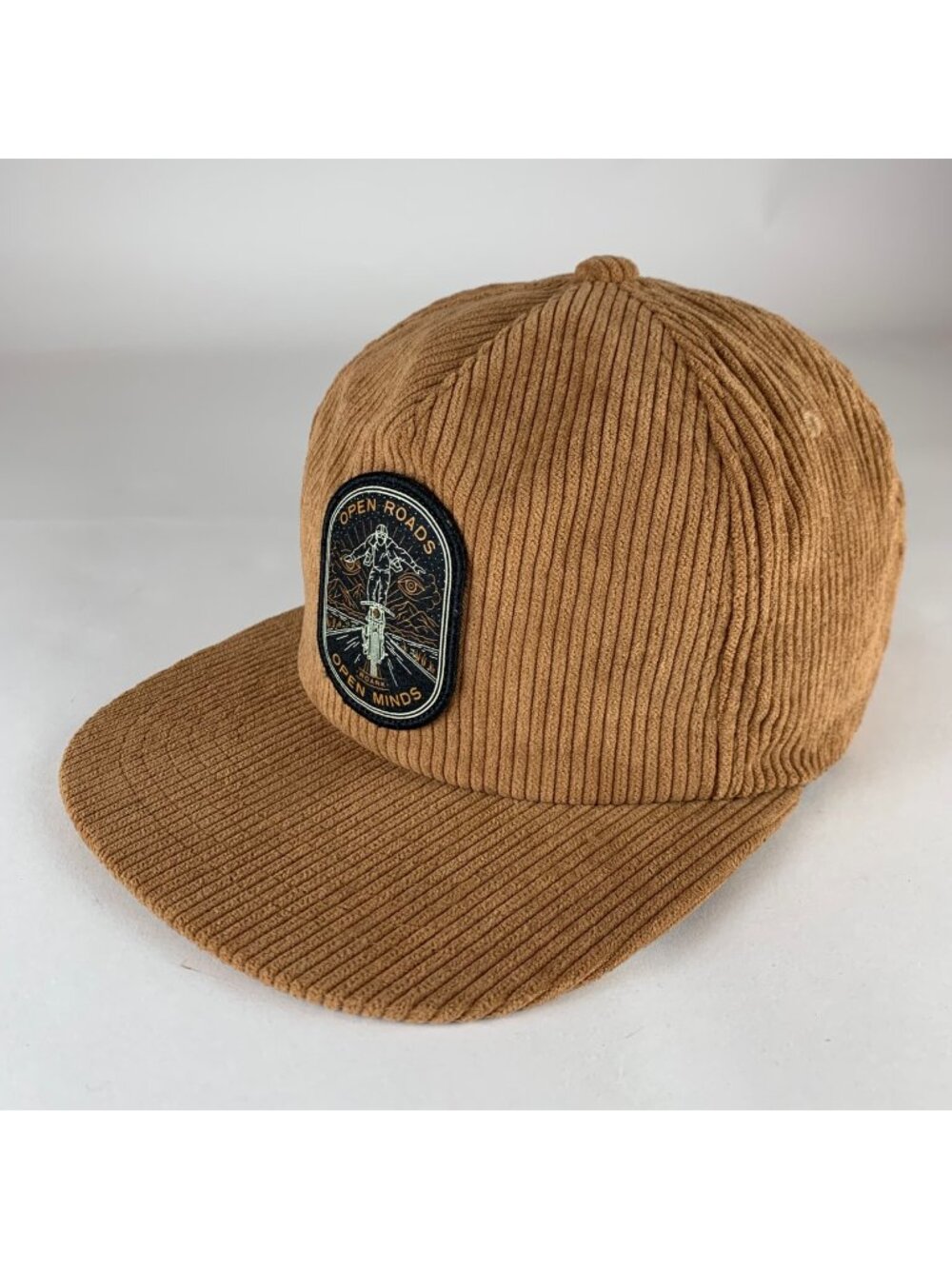 Roark Open Roads Open Minds Beige Corduroy Strapback Adjustable Hat
